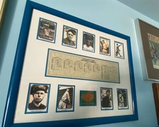 1908 Chicago Cubs World Series,Framed