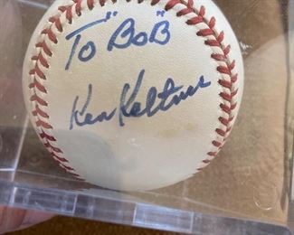 To Bob Ken Keltner Signed Baseball