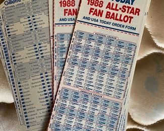 1988 All Star Ballot NON USED