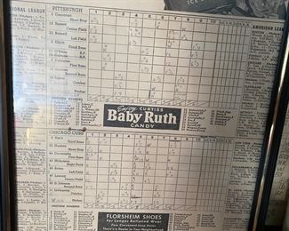 Vintage Framed Scorecards