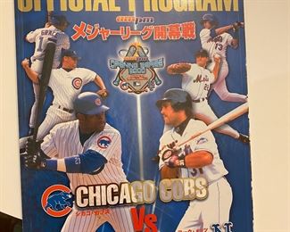 Official Program Chicago Cubs VS NY Mets..From  Toyko dome 