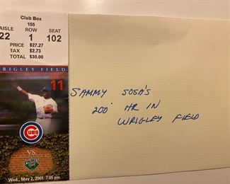 Sammy Sosa's 200th Home Run, Wrigley Field