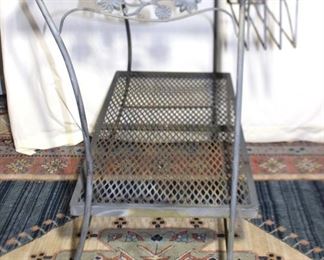 Woodard wrought iron serving table