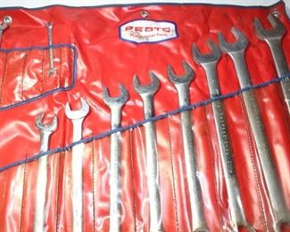 partial set Proto Professional combination wrenches