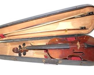 antique German violin (as found)