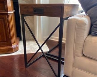 Wood/Metal Side Table