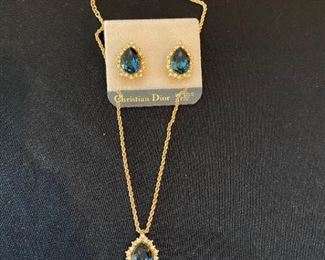 Dior Earring and Necklace Set