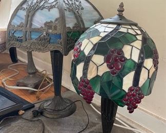 Vintage stained glass lamp 