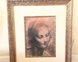 Vintage print. Gilt frame. 