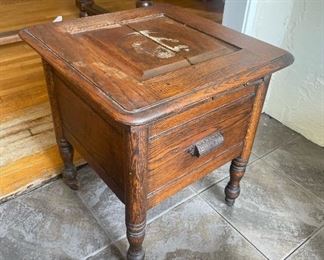 Victorian era chamber pot seat. 