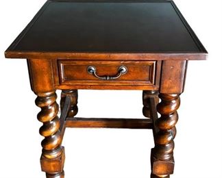 Vintage Spiral Legs End Table