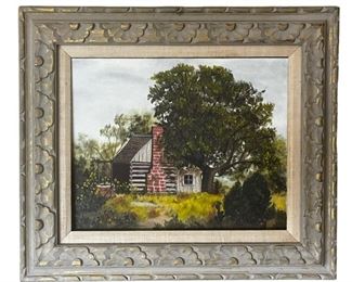 Lois Abshier Framed Painted Canvas