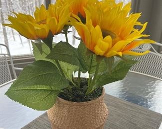 Faux Sunflower Plant