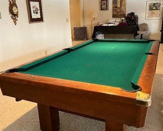 Available for presale $499 or best offer Approximately 6” Hawthorn By Brunswick Pool Table