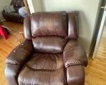  Leather reclining chair matches sofa, and so comfortable! 