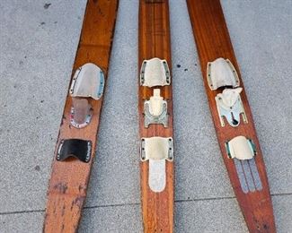 Vintage Water wooden Skies