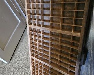 Antique wooden Press Letters Drawer