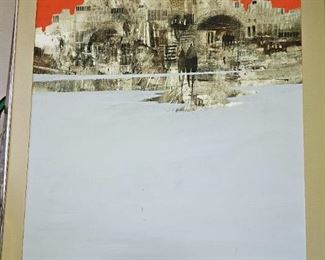 LARSEN signed paint. Original