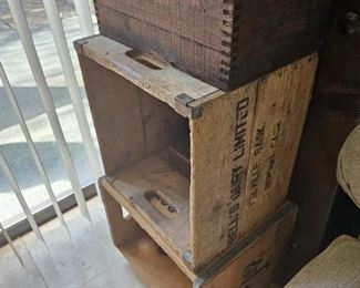 Vintage Wooden Crates