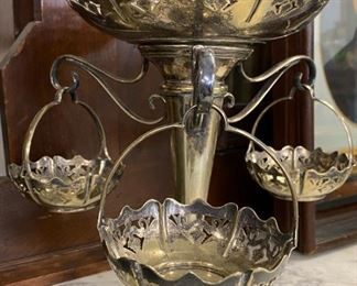 Silverplate George V Epergne 