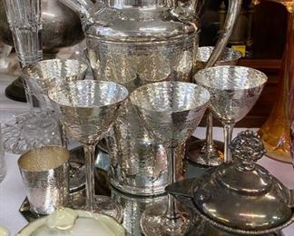 Silverplate Cocktail Set 