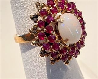 10k gold opal ring 