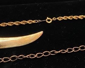 Victorian gold filled saber brooch