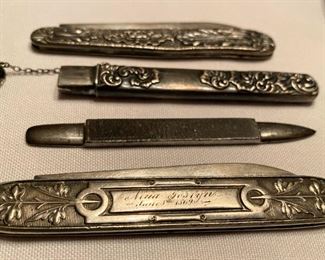 Sterling pocket knife dated 1869