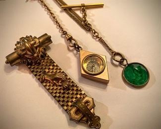 Gold filled watch fobs 