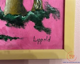 Original Acrylic on Canvas "Dancing Mushrooms" by KATHY LIPPOLD