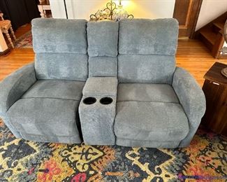 Handy Living ProLounger 2 Seated Recliner with Power Storage Console