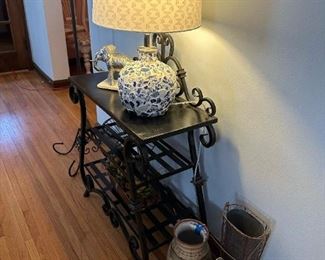 Wrought Iron Wall Table