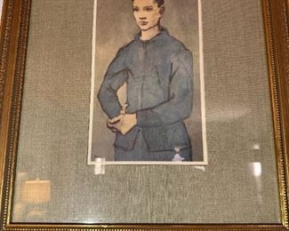 Picasso "Blue Boy" Framed Print