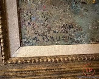 Original Oil on Canvas by WILLI BAUER