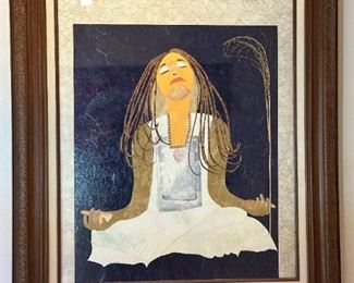 "Meditation" Collage Original Art by BILL CHAPO