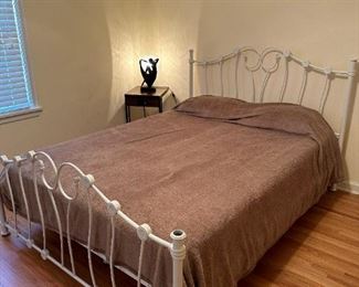 Vintage Cast-Iron Queen-Size Bed