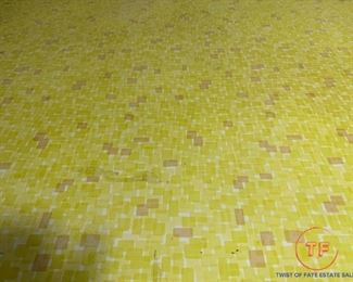 Vintage Industrial Style Table and Chair Set with Mosaic Formica Top