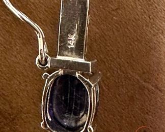 14KT White GOLD Bracelet with Natural Blue Sapphires and Diamonds