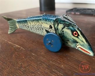 Vintage Tin Wind Up "The Poor Fish"