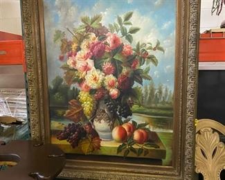 PRESALE ITEM Floral oil - $1000