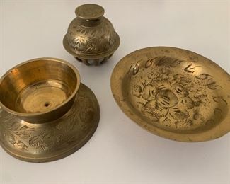 Brass bell and bowl