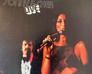 Sonny and Cher Live Album LP Record Vintage Vinyl.  