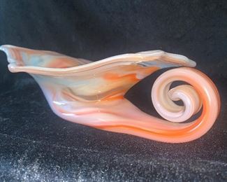 Art glass snail