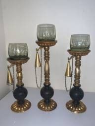 Brass Wood Candles