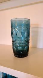 Indiana Glass Imperial Blue Kings Tumbler