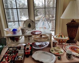 Vintage Christmas Glass Ornaments, Pfaltzgraf, lamps, wooden vintage Christmas