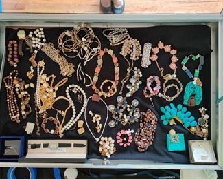some of the jewelry-signed, Spade, Klein, Maya, others, gold, Tiffany, rings, watches