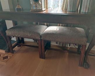 Console table with extra seating