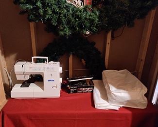 White sewing machine