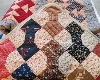 Vintage handsewn quilts with written appraisals